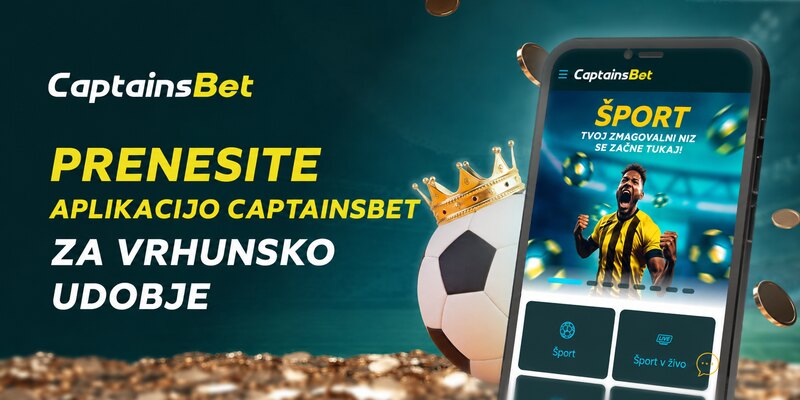Prenesite aplikacijo CaptainsBet za vrhunsko udobje in športne stave v živo.