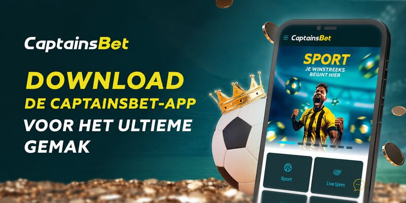 Download de CaptainsBet-app voor eersteklas comfort en live sportweddenschappen.